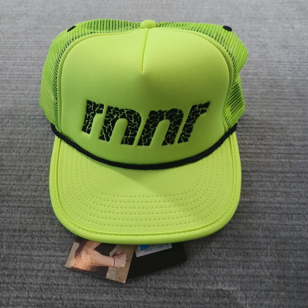 RNNR Neon Rope Running Hat Track Adjustable OSFA Hat Cap NWT